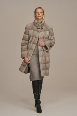 Dámsky kabát z pravej norky