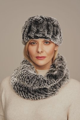 Dámska zimná kožušinová čelenka